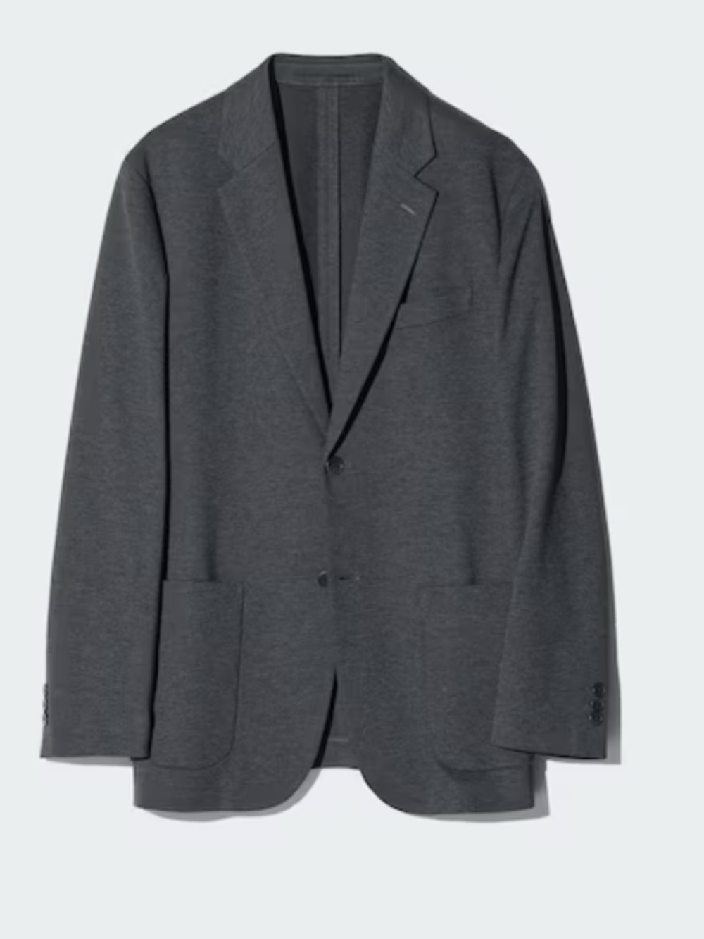Uniqlo Men's Comfort Jacket Blazer Cotton-blend Gray XXL